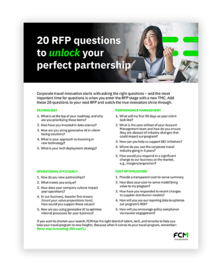 20 questions for RFP preview