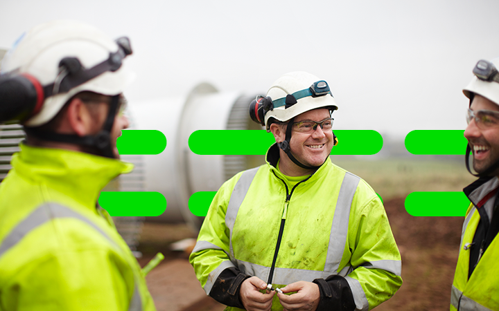 workers in high vis